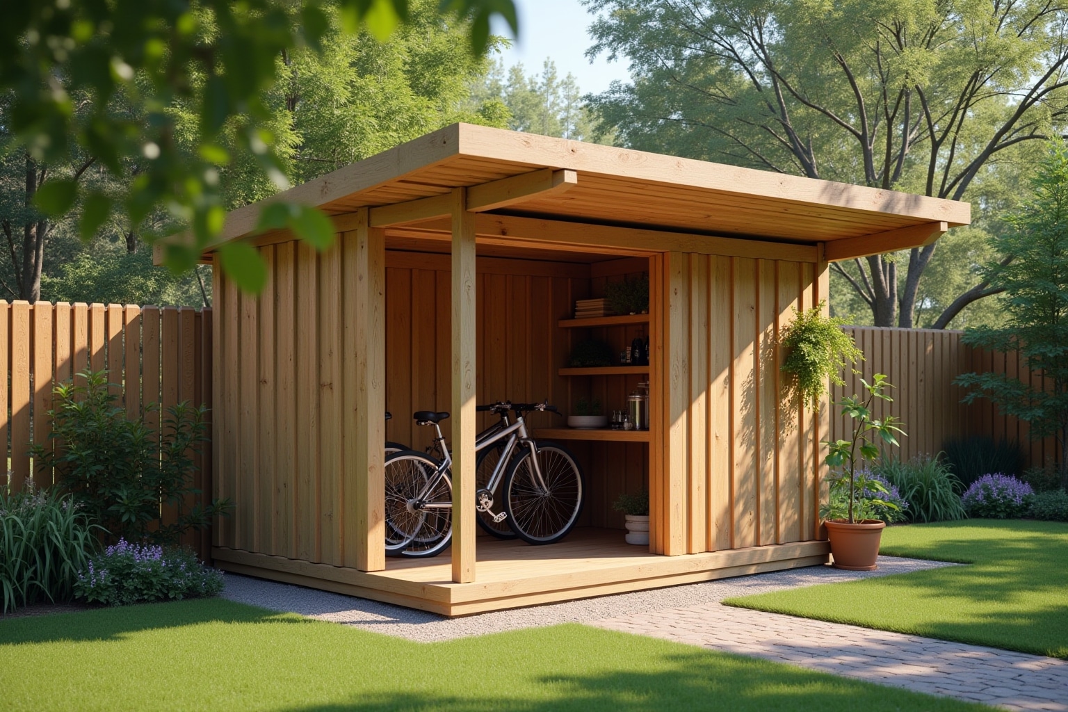 14 Fahrradunterstand selber bauen Ideen