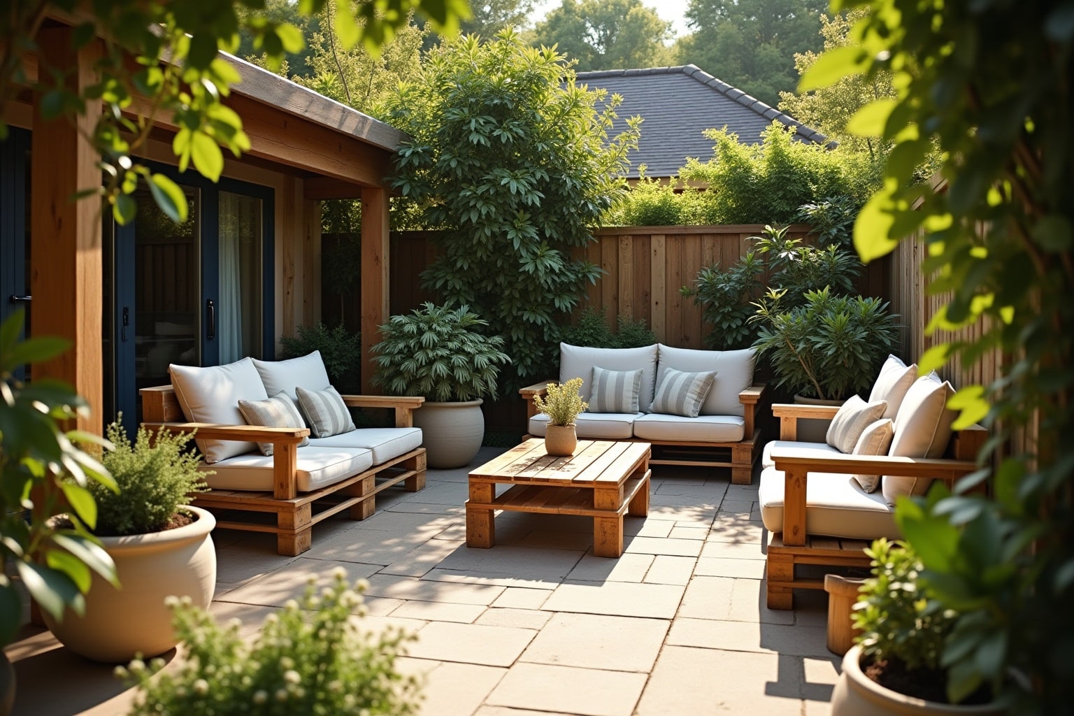 17 Gartenmöbel aus Paletten selbst bauen Anleitungen