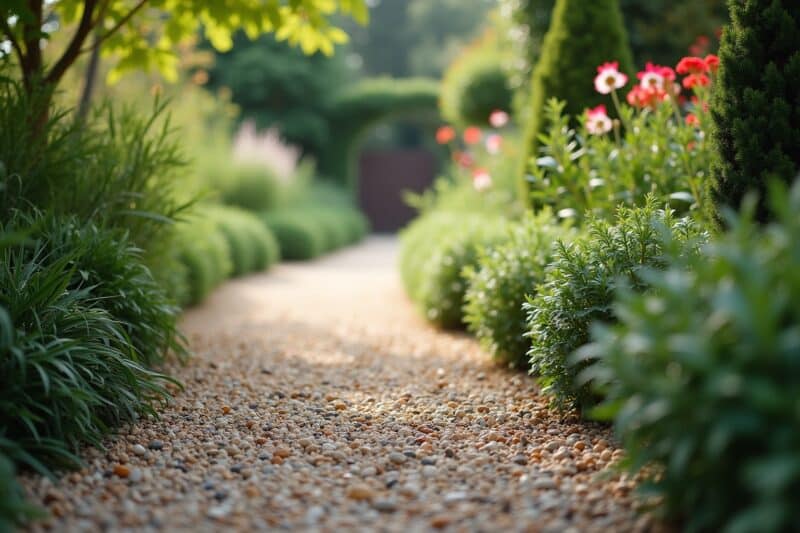 17 Gartenweg aus Kies selber bauen Ideen