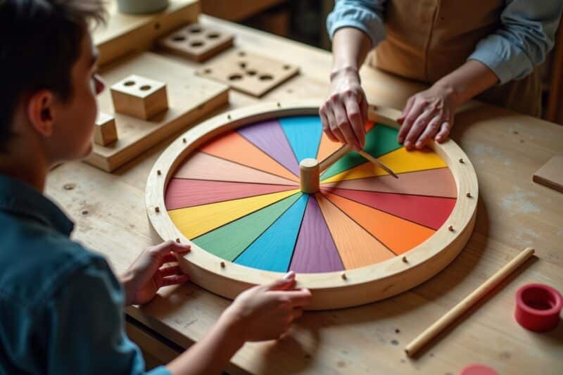 Glücksrad selber bauen: Anleitung und Tipps