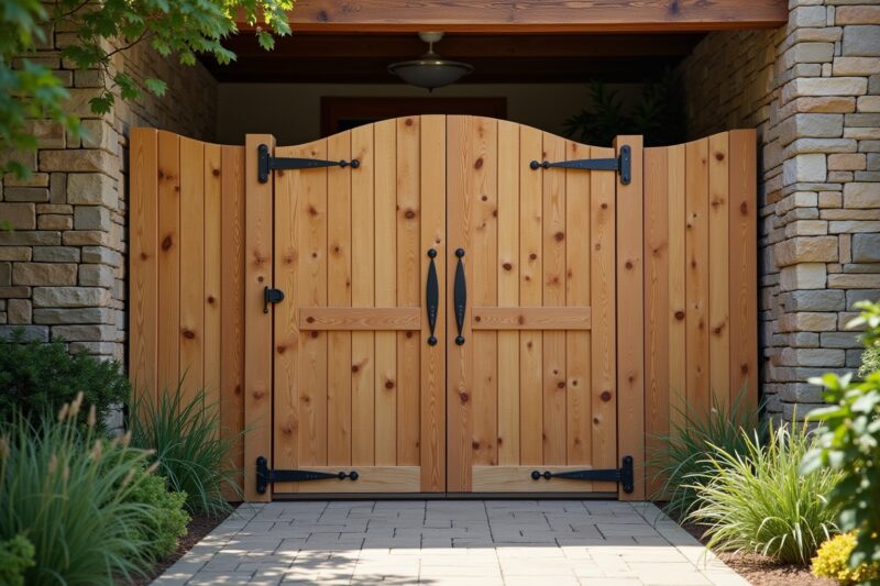 15 Ideen: Tor aus Holz selber bauen
